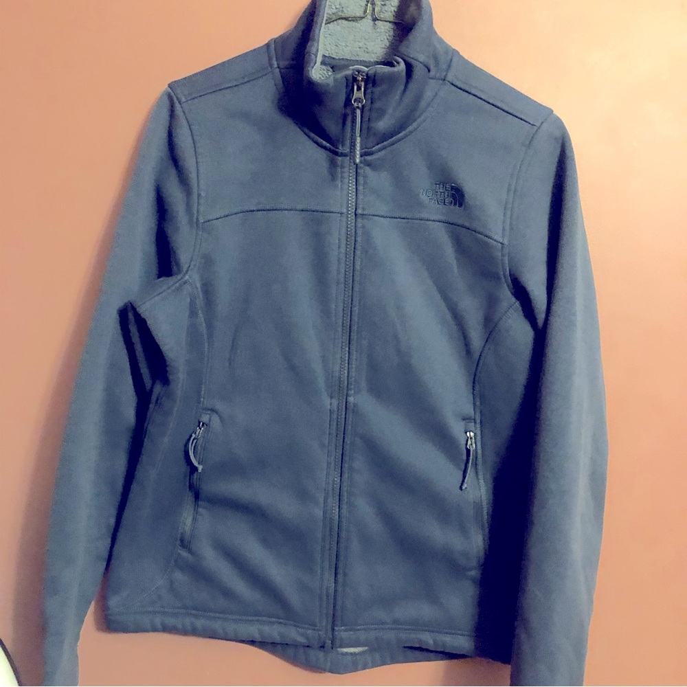 The north face blue fleece Sherpa lining jacket